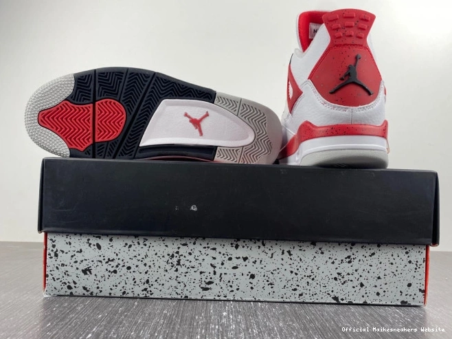 Official Maikesneakers DH6927-161 Red Jordan 4 Cement Air 0714
